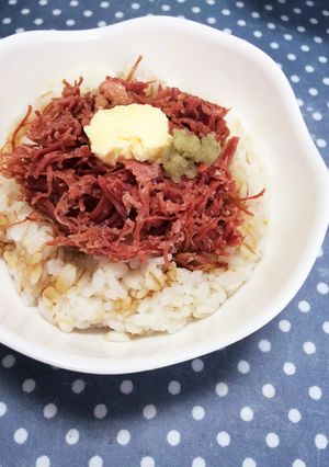 わさびバターで♡至福のコンビーフご飯-レシピのメイン写真