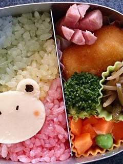 キャラ弁*虹色かえる弁当-レシピのメイン写真