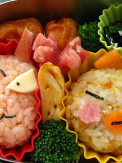 キャラ弁*アカネ・キスケ弁当-レシピのメイン写真