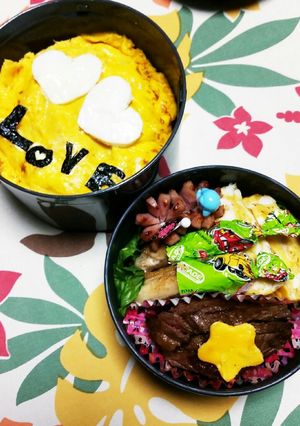 ちゃっかりオムライス弁当♡-レシピのメイン写真