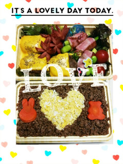 そぼろ弁当♡-レシピのメイン写真