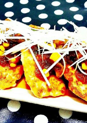 フードプロで低カロリー烏賊のハンバーグ-レシピのメイン写真