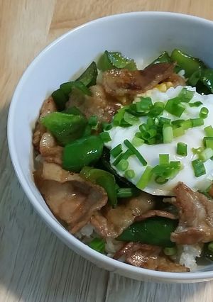 豚バラとピーマンのスタミナ丼-レシピのメイン写真