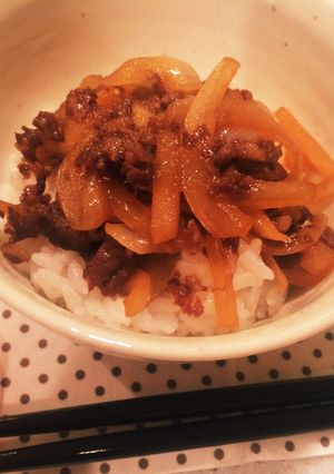 大人も子供も喜ぶお腹に優しい牛丼-レシピのメイン写真
