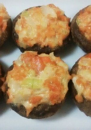 椎茸の鮭マヨのっけ焼き-レシピのメイン写真