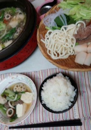 血管プラークダイエット食542(鳥牛鍋)-レシピのメイン写真