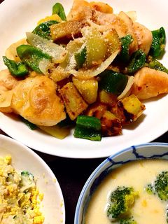 薩摩芋と鶏胸肉のパイナップルジュース炒め-レシピのメイン写真