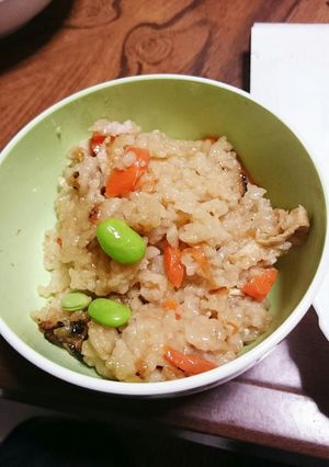 鶏皮使ってお手軽炊き込みご飯-レシピのメイン写真