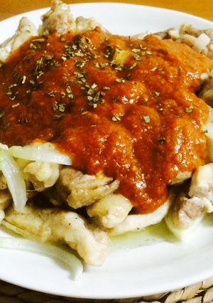 鶏モモのミートソースかけ-レシピのメイン写真