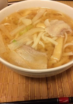 一人暮らしの味噌煮込みうどん-レシピのメイン写真