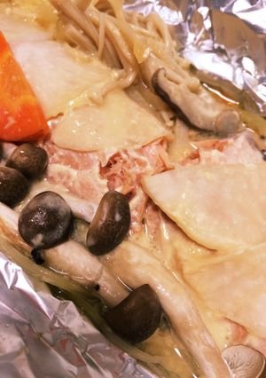 ★野菜たっぷり鮭の味噌マヨホイル焼き-レシピのメイン写真