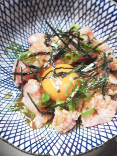 マグロたたき ワインにも合う-レシピのメイン写真