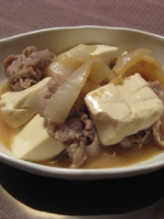 新玉ねぎと豚肉豆腐の味噌煮-レシピのメイン写真