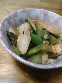 ちくわとアスパラのからし和え-レシピのメイン写真