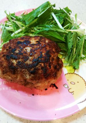 【糖質制限】もっちりチーズinハンバーグ-レシピのメイン写真