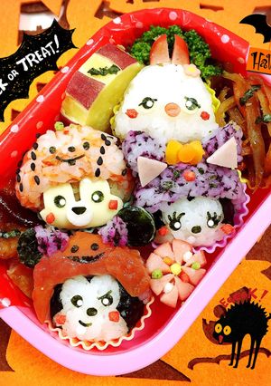ツムツム☆ハロウィン キャラ弁-レシピのメイン写真