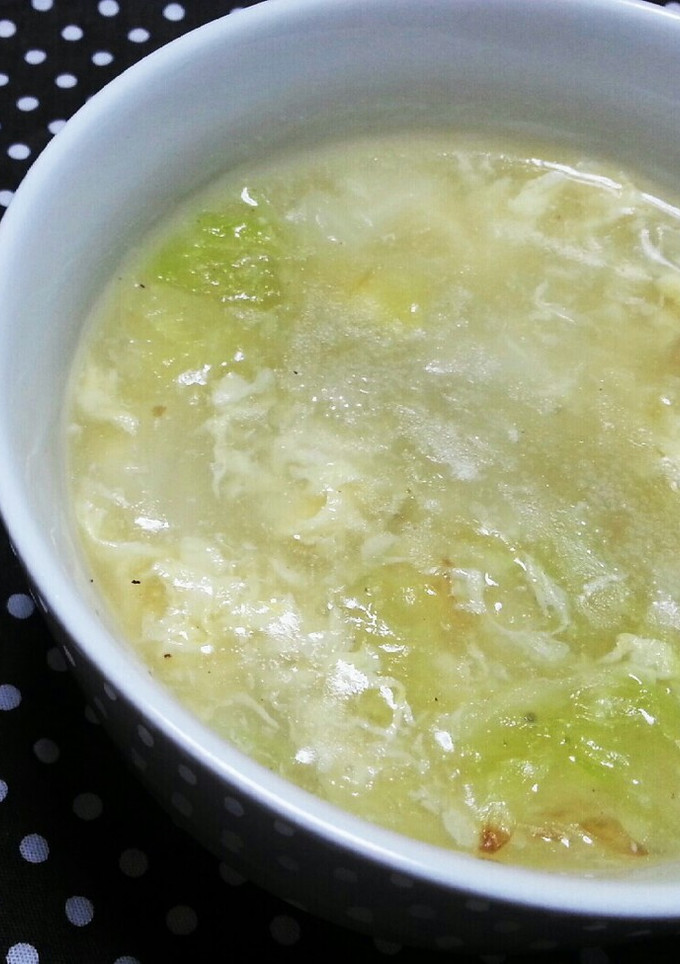 簡単計量☆白菜とたまごの中華スープ-レシピのメイン写真