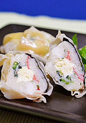 はんぺん・豆腐・チーズの巾着蒸し-レシピのメイン写真