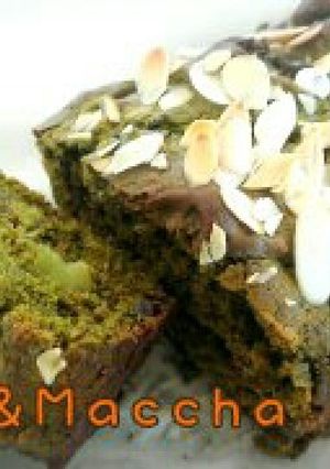 #簡単すぎる#抹茶と小豆のパウンドケーキ-レシピのメイン写真
