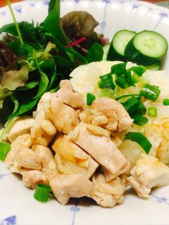 炊飯器で海南鶏飯(カオマンガイ)-レシピのメイン写真