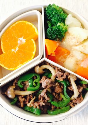 【30分ずぼら弁当】青椒肉絲ぽい炒め物-レシピのメイン写真