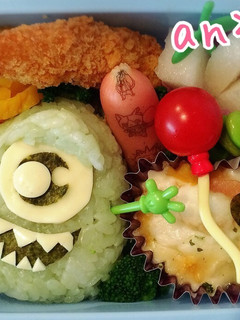 キャラ弁 モンスターズインク マイク-レシピのメイン写真