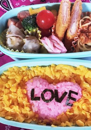 超簡単☆ハート型のお弁当♪-レシピのメイン写真