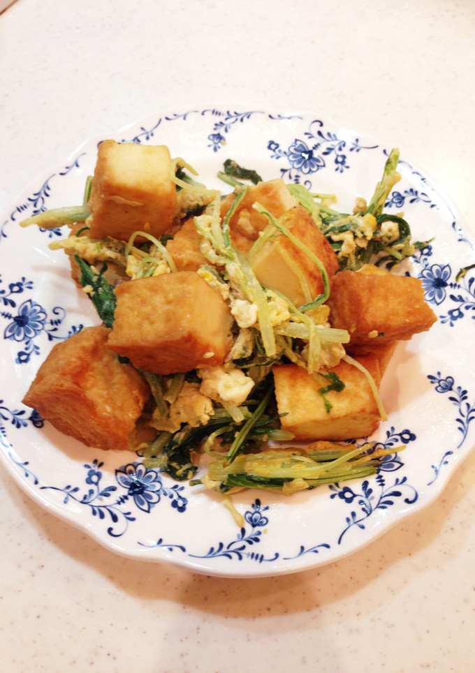 厚揚げと水菜の煮浸し-レシピのメイン写真