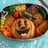 ハロウィンキャラ弁☆かぼちゃミッキー