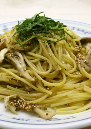 スーパーフード　ローストキヌア和風パスタ-レシピのメイン写真
