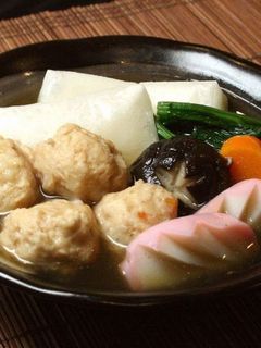 鶏だんごでお雑煮-レシピのメイン写真