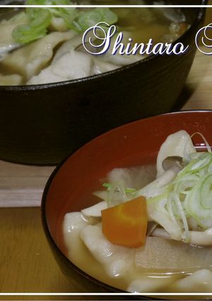 ほっこりと温かい☆蕎麦粉入りひっつみ汁☆-レシピのメイン写真