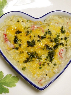 ワンポットパスタで里芋のかにみそグラタン-レシピのメイン写真