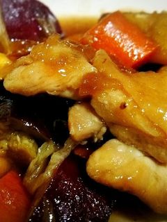 *さつまいもと鶏肉のとろとろ甘酢煮*-レシピのメイン写真