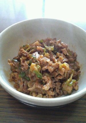 ご飯のお供に!ピリッと豚ネギ味噌-レシピのメイン写真