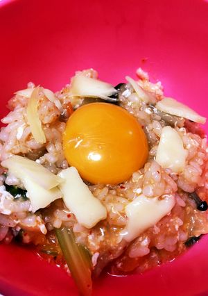 簡単すぎる!キムチ雑炊♡-レシピのメイン写真