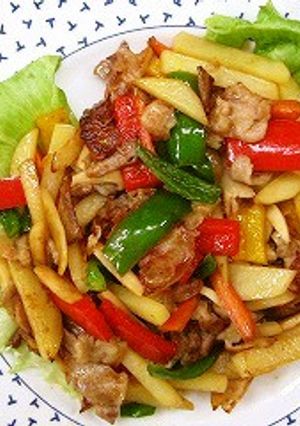 豚肉とパプリカのカラフル炒め煮豚-レシピのメイン写真