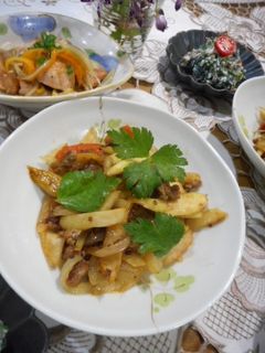 まこもたけとひき肉のオイスターソース炒め-レシピのメイン写真
