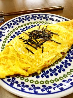 とろとろ~♡コク旨なめ茸納豆オムレツ-レシピのメイン写真