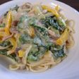 サボイキャベツの豆乳パスタ