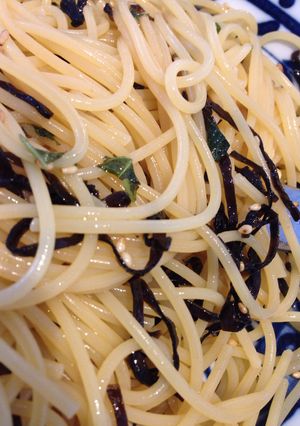 お手軽まぜまぜ塩昆布パスタ-レシピのメイン写真