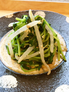 簡単節約レシピ!もやしと豆苗の味噌和え-レシピのメイン写真