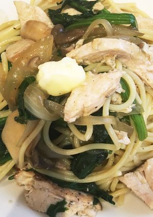 ほうれん草のバター醤油パスタ-レシピのメイン写真