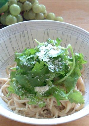 胡麻クリームスパゲティ-レシピのメイン写真