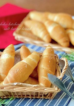 たくさん食べれるよ！塩バターパン-レシピのメイン写真