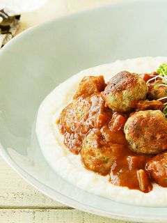 ミートボールボンカレーソースがけ-レシピのメイン写真