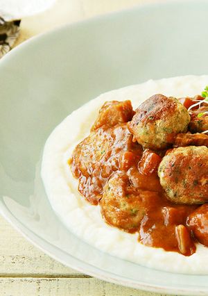 ミートボールボンカレーソースがけ-レシピのメイン写真