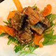 秋刀魚の唐揚げ〜キノコの柚子胡椒ソース