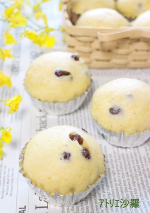HM簡単♫甘納豆たっぷり✿きなこ蒸しパン-レシピのメイン写真