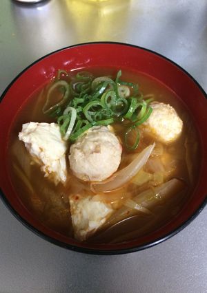 あったかキムチ鶏団子スープ-レシピのメイン写真